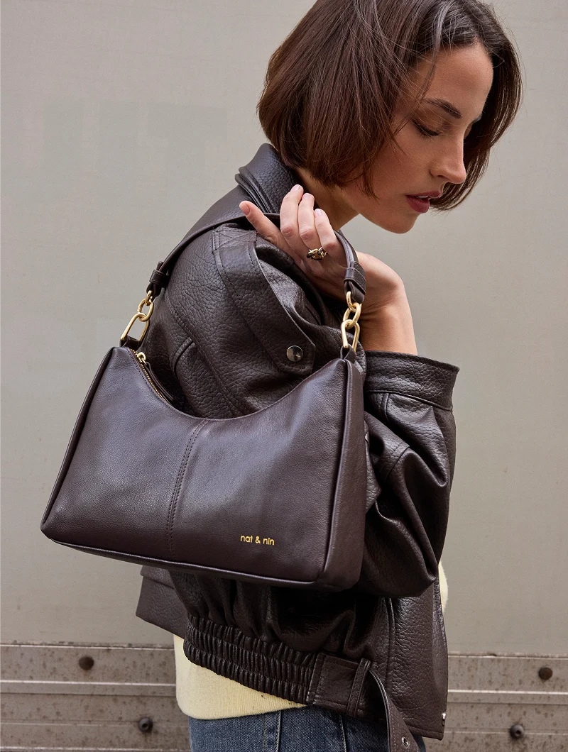 Sac Baguette - Réjina Aubergine
