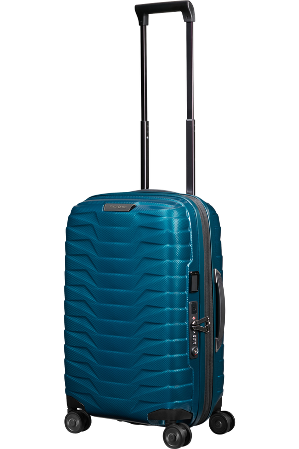 Valise Proxis 4 roues 55 Slim - Bleu Pétrole - Extensible