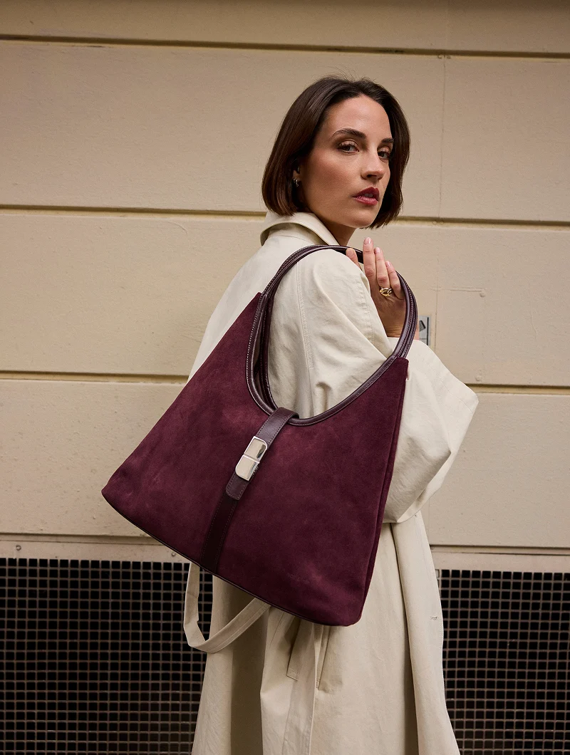 Sac Porté épaule  - Roméo Aubergine