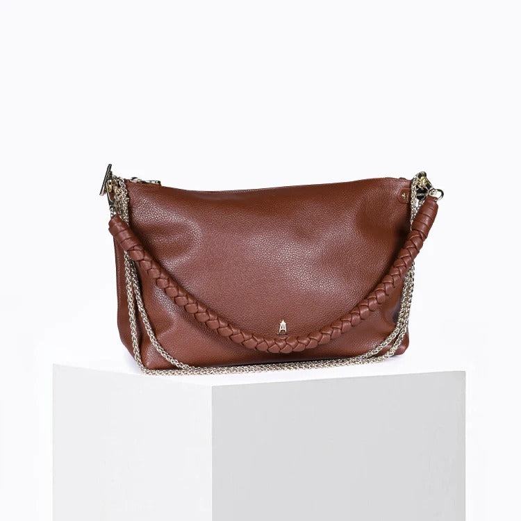 Sac hobo - Mallow Twist Grainé Renard