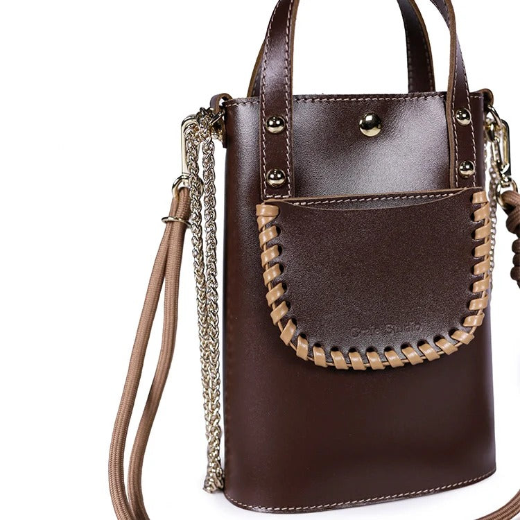 Sac bandoulière / Sac seau - Ame Choco Moka