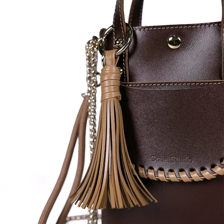 Sac bandoulière / Sac seau - Ame Choco Moka