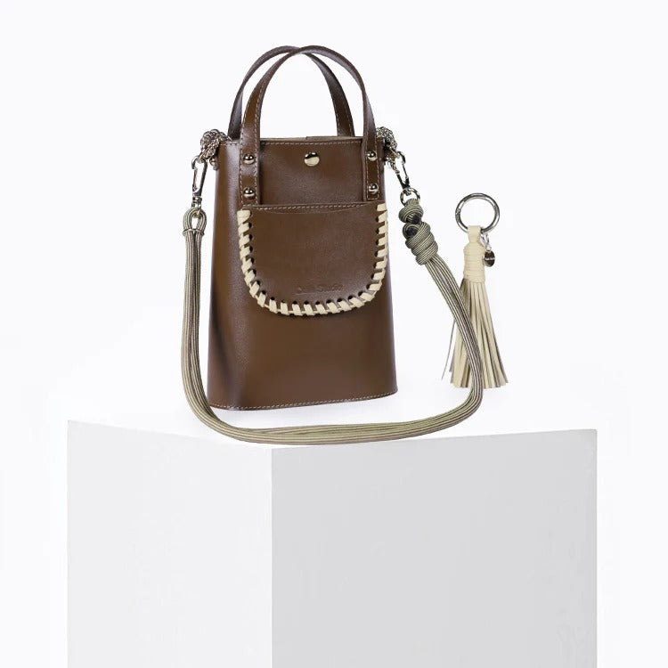 Sac bandoulière / Sac seau - Ame Bronzo vanille