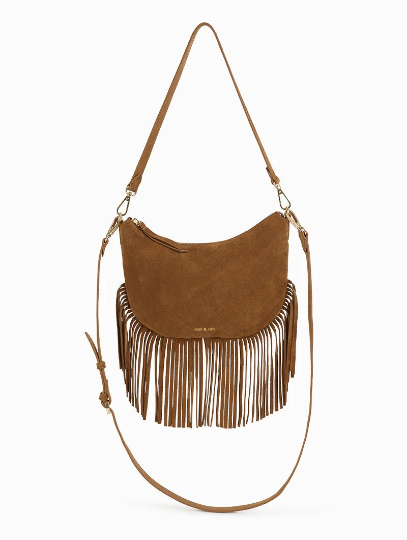 Sac bandoulière - Lune Franges Épice