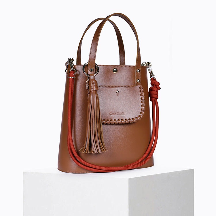 Sac bandoulière / Sac seau - Grand Ame Tan