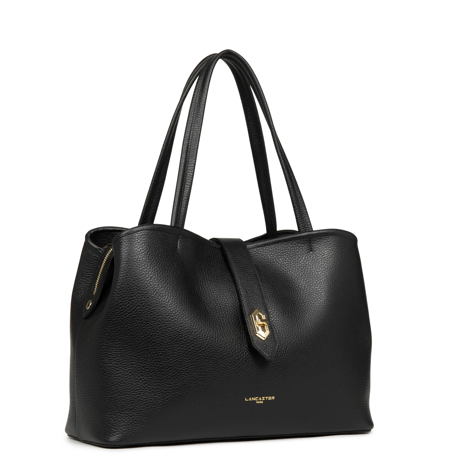 Grand Sac à main - Top Double Noir