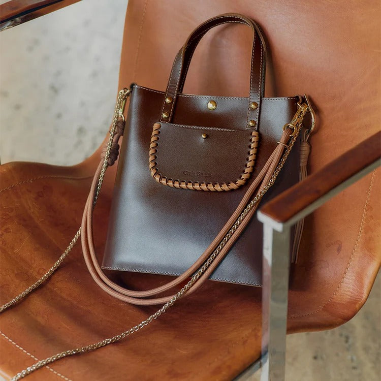 Sac bandoulière / Sac seau - Grand Ame Bronzo Vanille