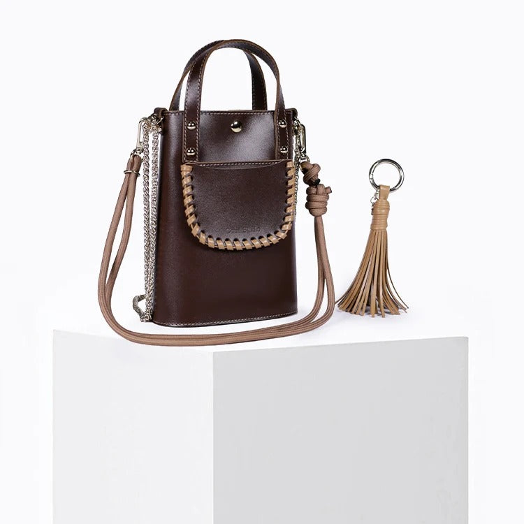 Sac bandoulière / Sac seau - Ame Choco Moka