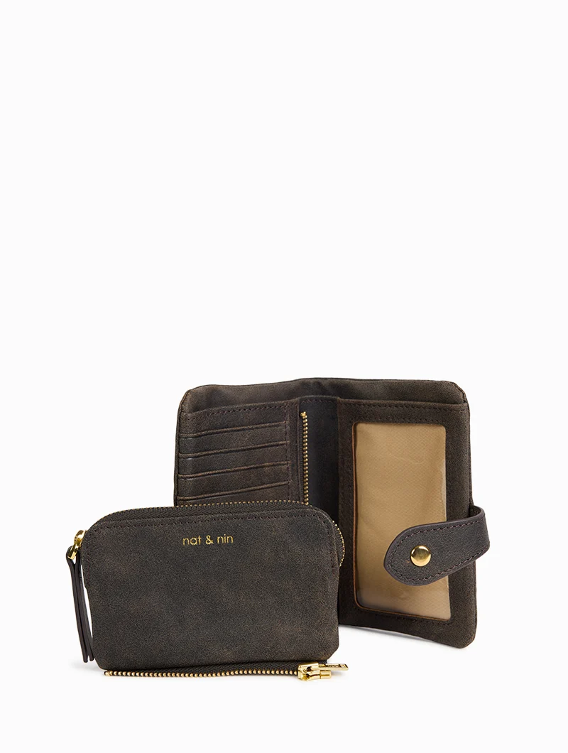 Portefeuille amovible - Joyce Vintage Marron