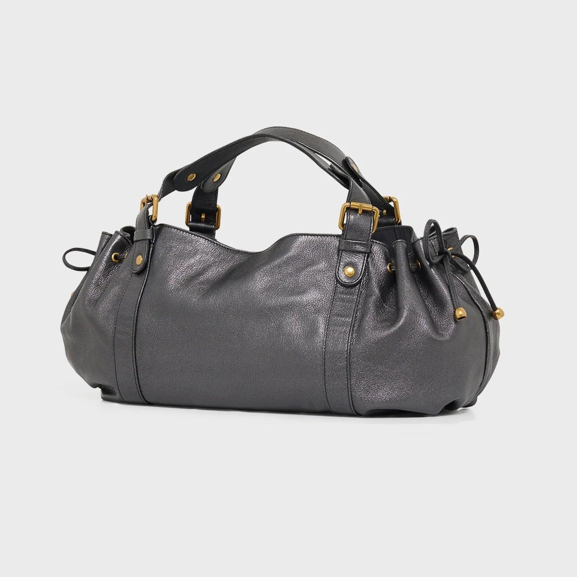 Sac à main  - 24H Gris métallisé