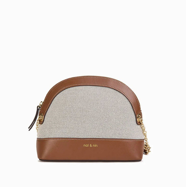 Sac bandoulière - Juliet Toile Noisette
