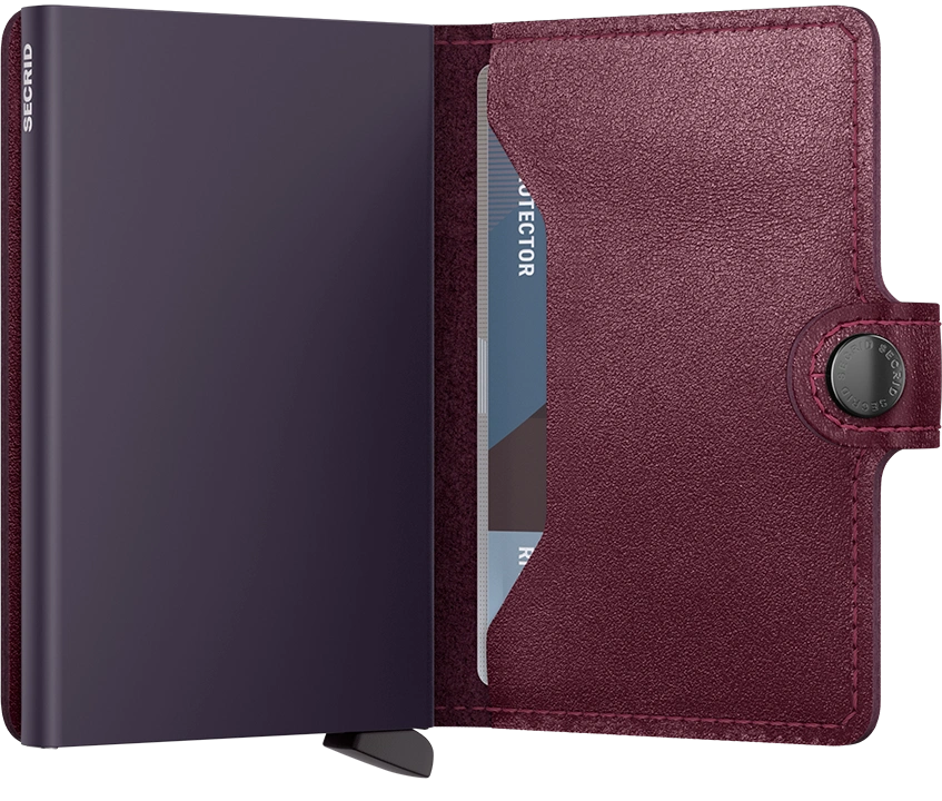 Porte cartes RFID - Miniwallet Original Cranberry