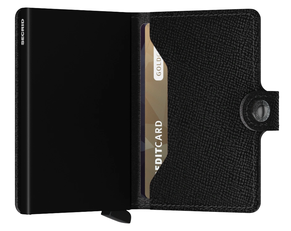 Porte cartes RFID - Miniwallet Crisple Black