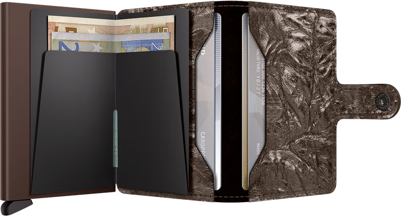 Porte cartes RFID - Miniwallet Crunch Bronze
