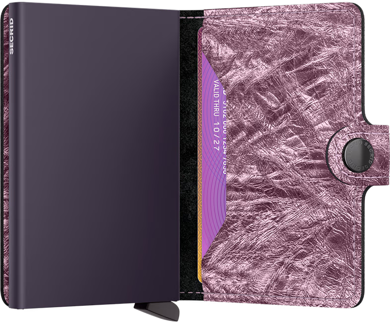 Porte cartes RFID - Miniwallet Crunch Pink