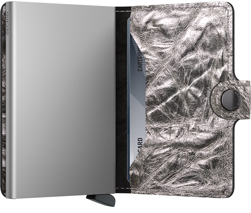 Porte cartes RFID - Miniwallet Crunch Silver