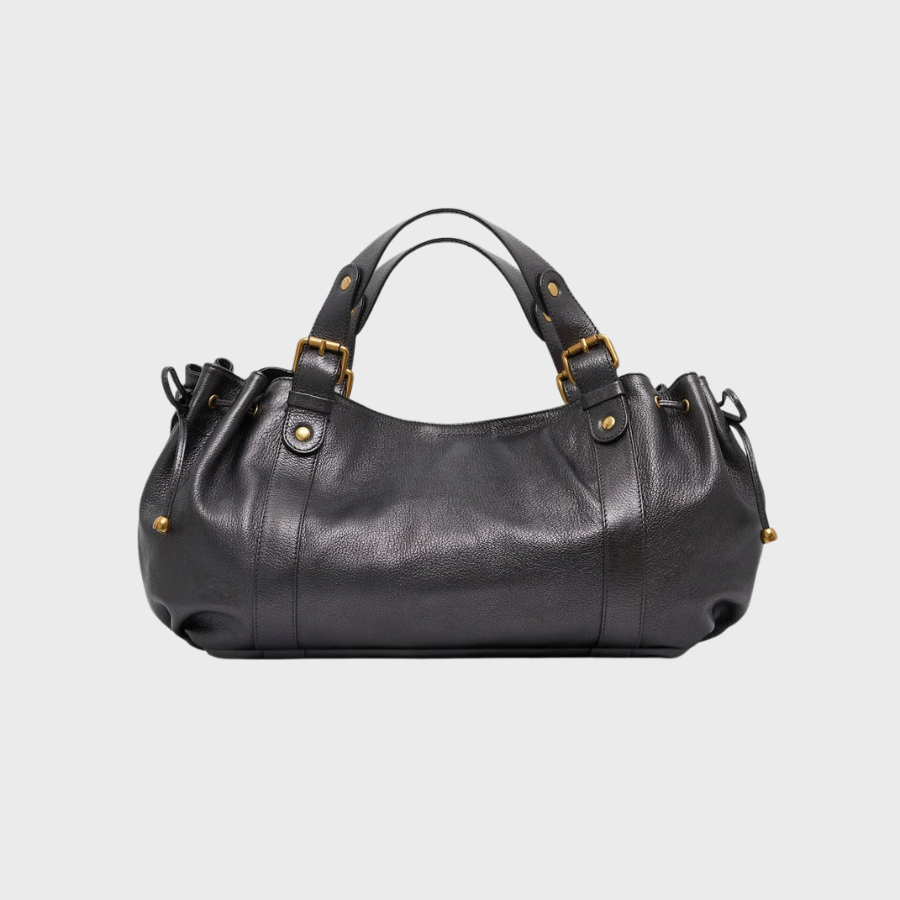 Sac à main  - 24H Grey Cuir métallique