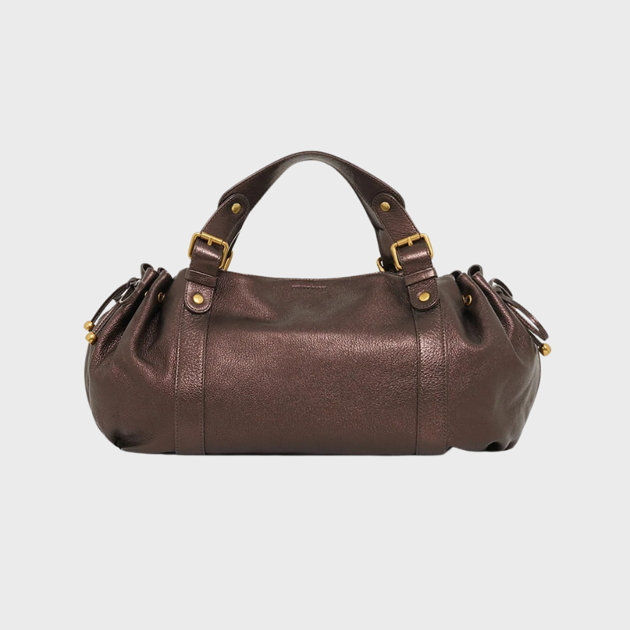 Sac à main  - 24H Old Gold Cuir métallique