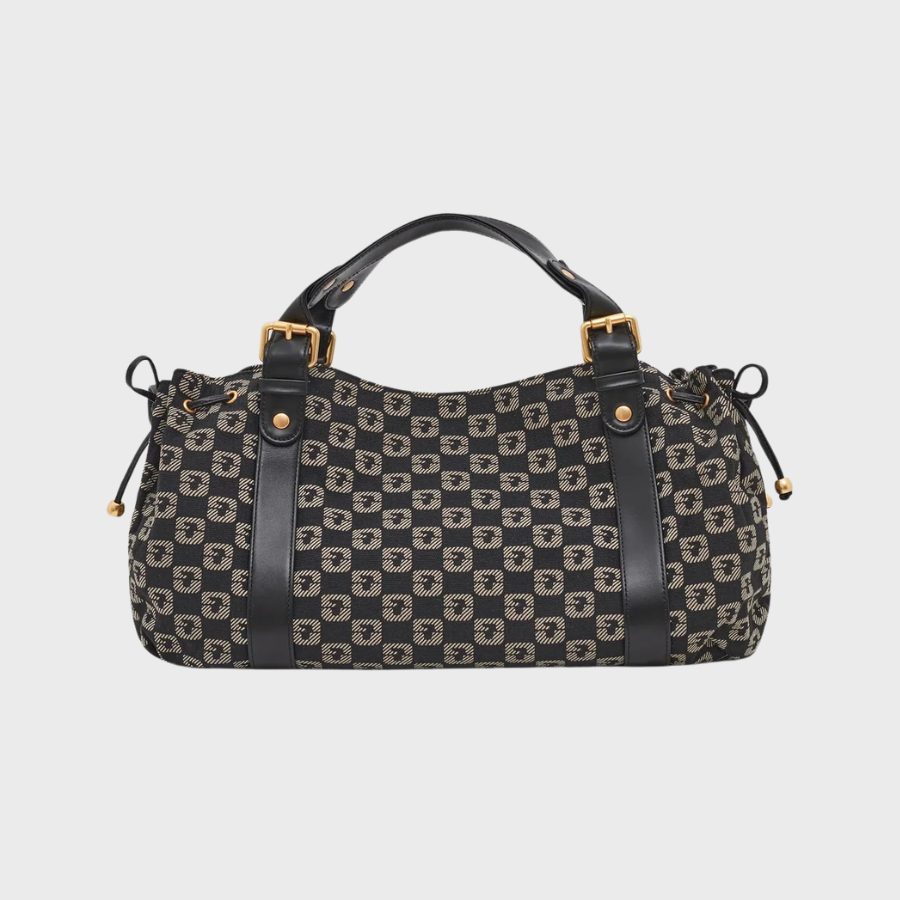 Sac à main  - 24H Noir Toile Jacquard
