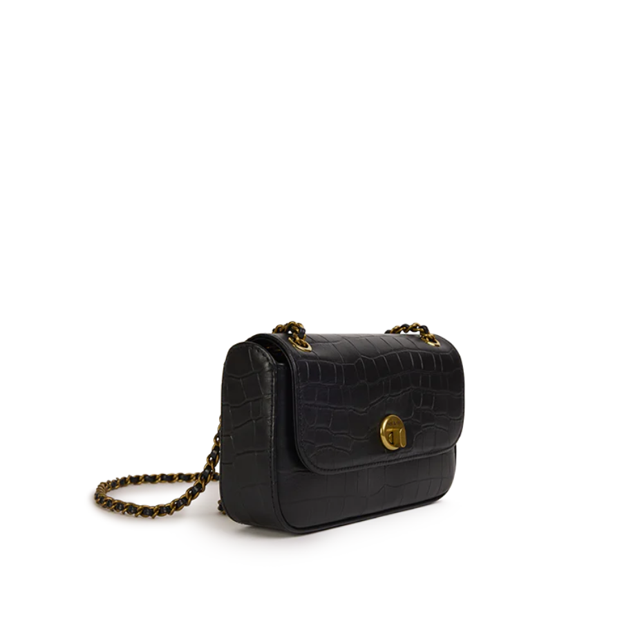 Sac à main - Mini Grace Croco Noir