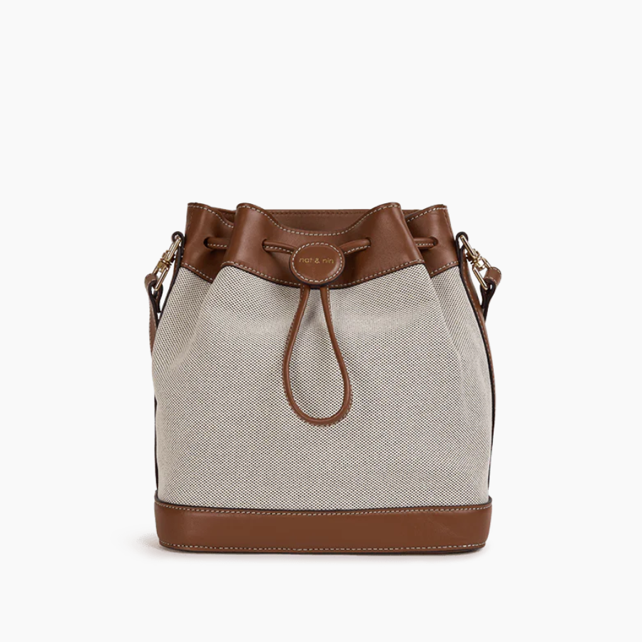 Sac seau - Norah Toile Noisette