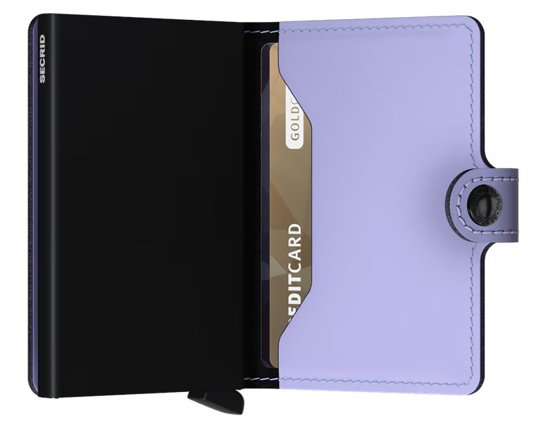 Porte cartes RFID - Miniwallet Matte Lila Black