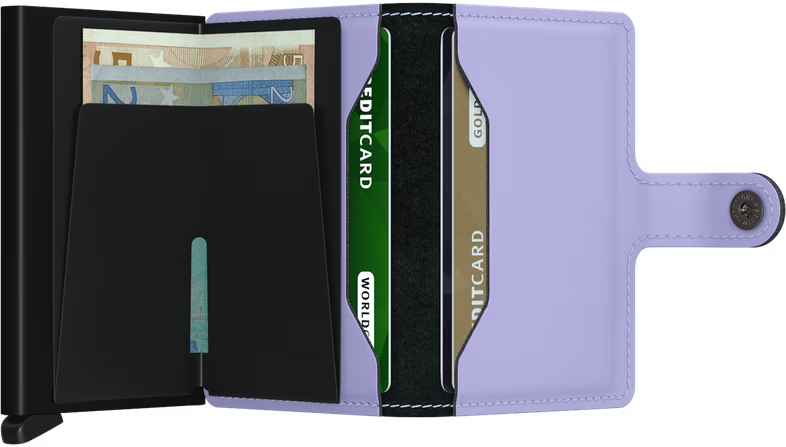Porte cartes RFID - Miniwallet Matte Lila Black