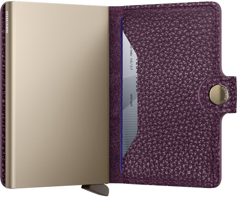 Porte cartes RFID - Miniwallet Pebble Grape