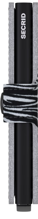 Porte cartes RFID - Miniwallet Zebra Grey