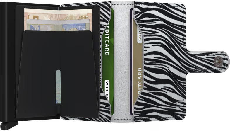 Porte cartes RFID - Miniwallet Zebra Grey