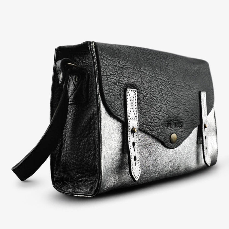 Sac Bandoulière - L'Indispensable - Argentée Noir