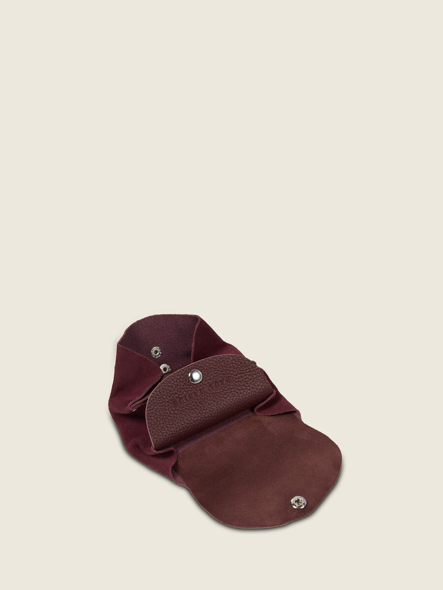 Porte Monnaie - Le Gustave - Aubergine Velours