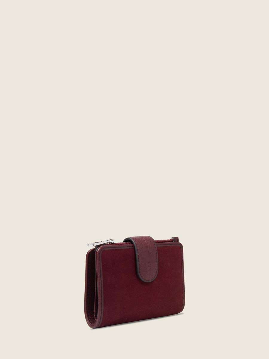 Portefeuille - Valentine - Aubergine Velours