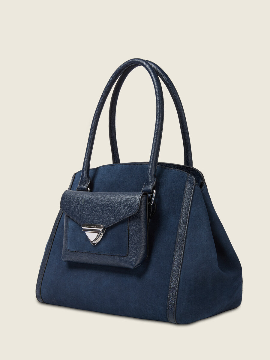 Grand Cabas - LeCaprice - Bleu Nuit Velours