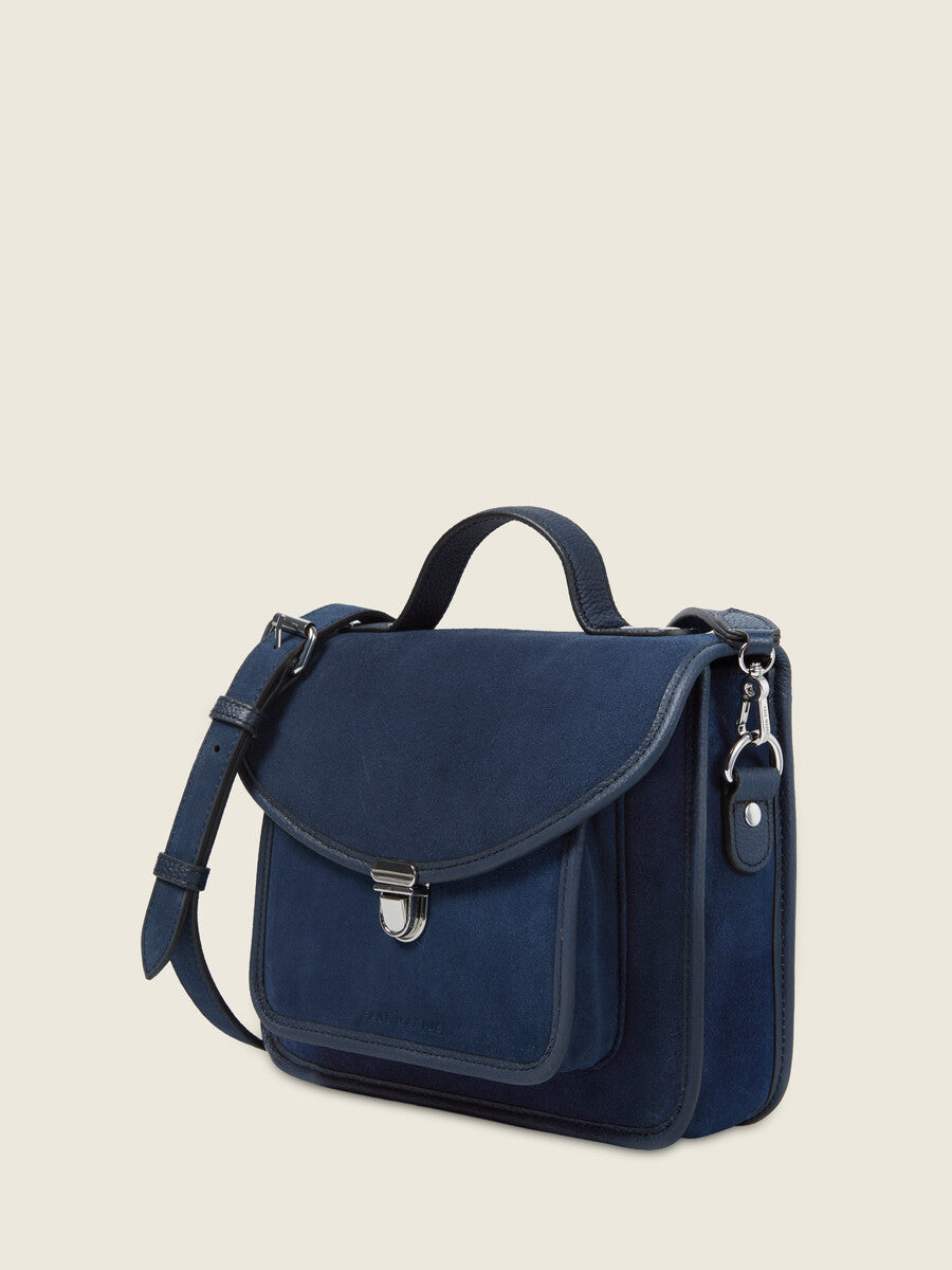 Sac Bandoulière - Mlle George - Bleu Nuit Velours