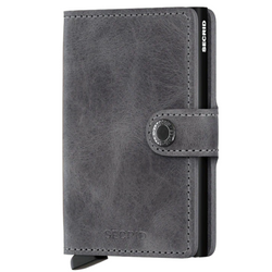 Porte cartes RFID- Miniwallet Vintage Grey