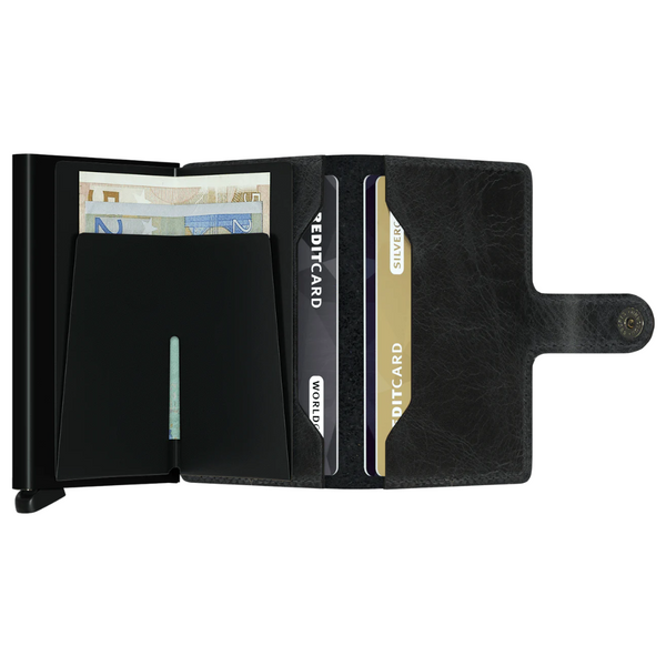 Porte cartes RFID - Miniwallet Vintage Black