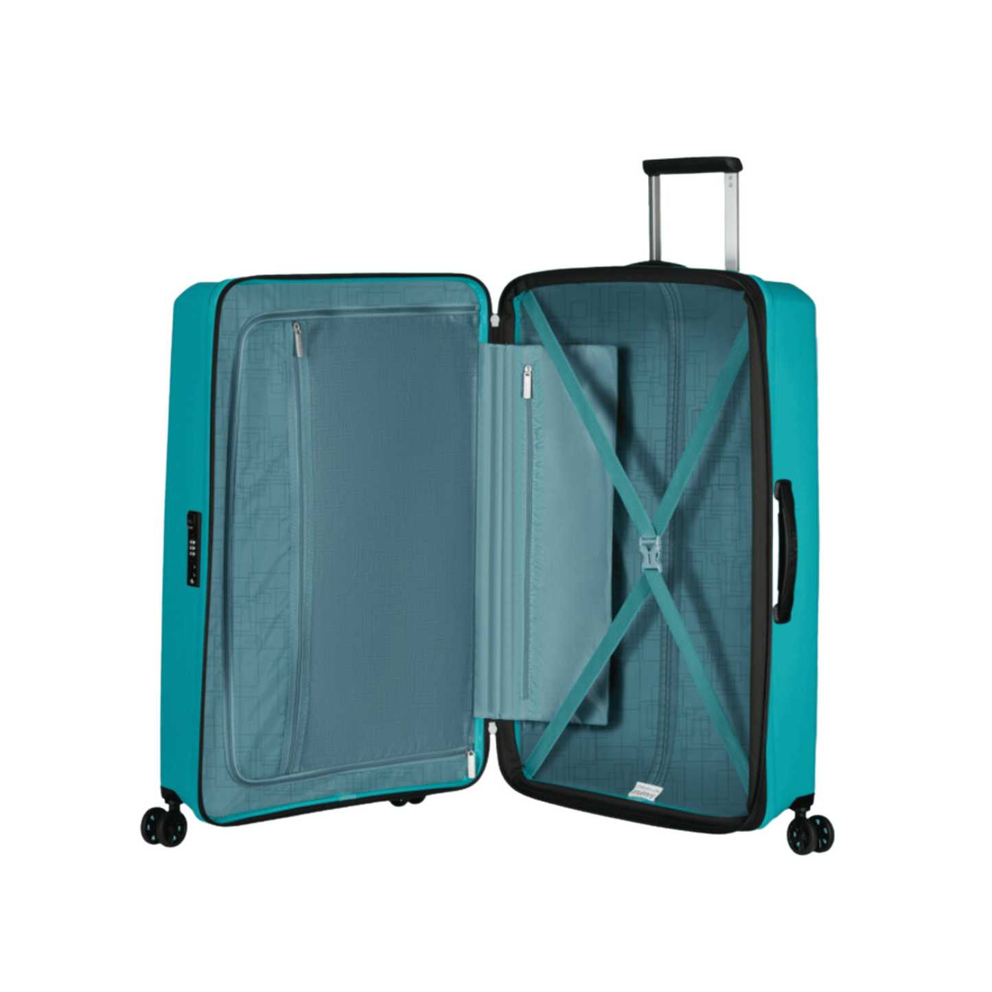 Valise 4 roues- Aerostep 77cm Turquoise