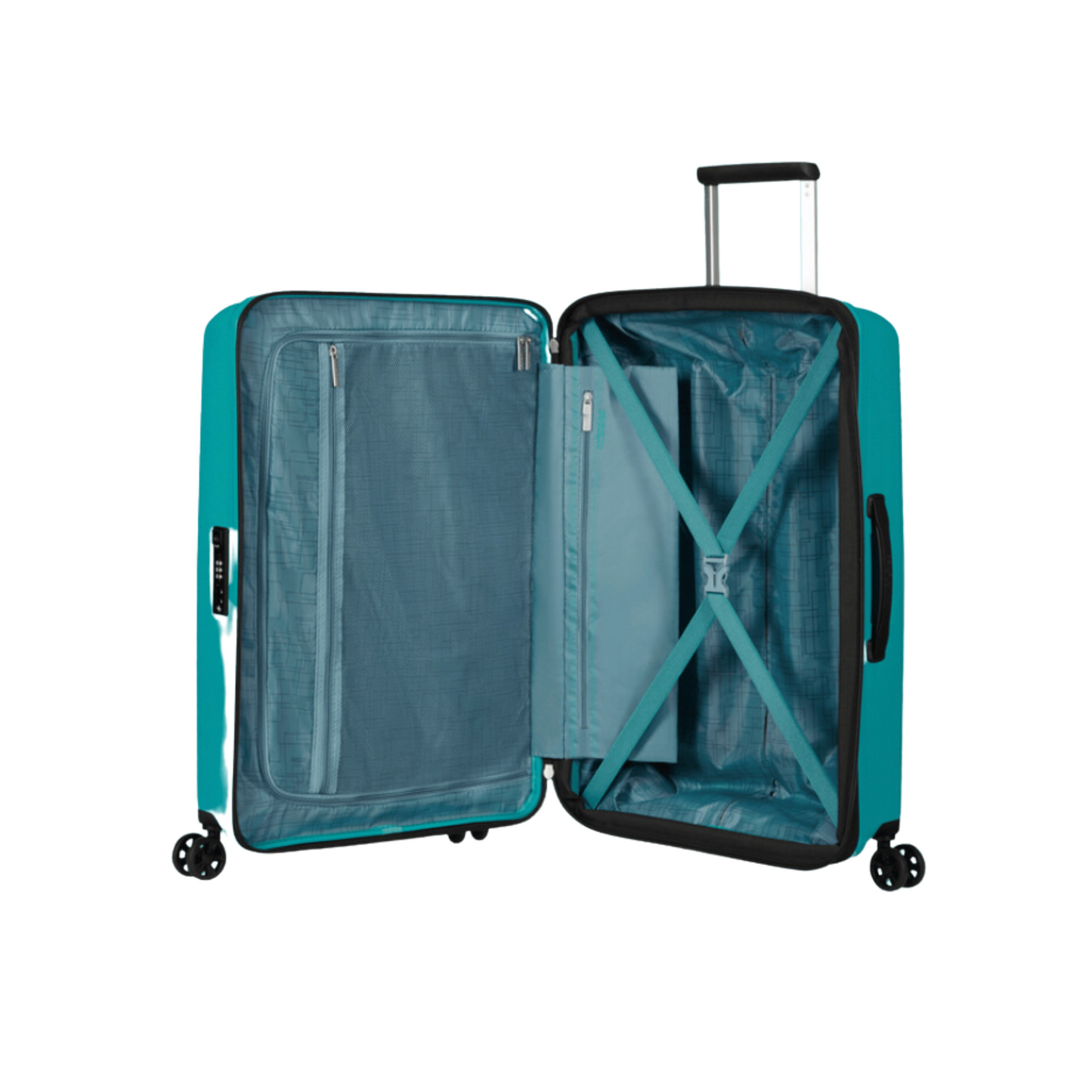 Valise 4 roues- Aerostep 67cm Turquoise