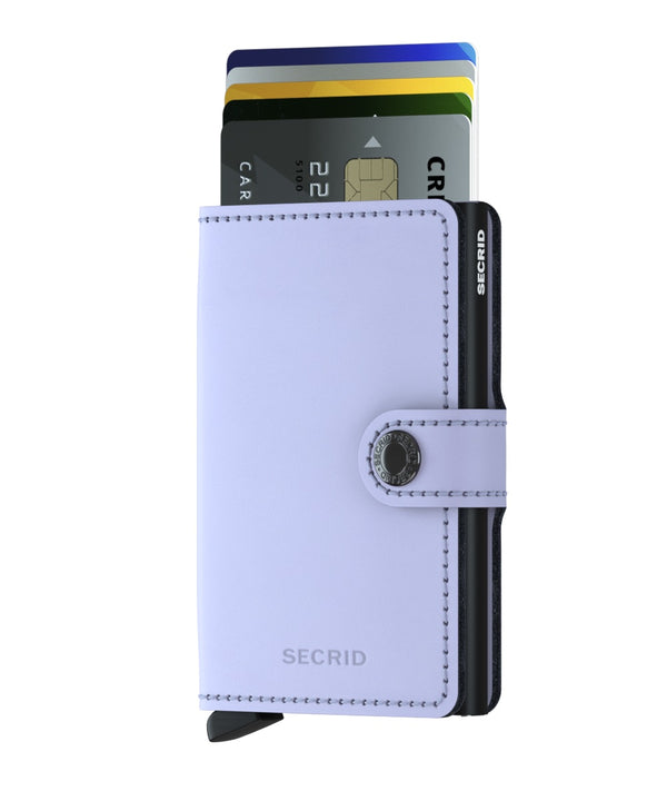 Porte cartes RFID- Miniwallet Matte Lila & Black