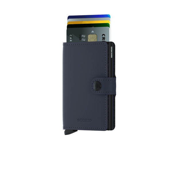 Porte cartes RFID- Miniwallet Matte Nightblue