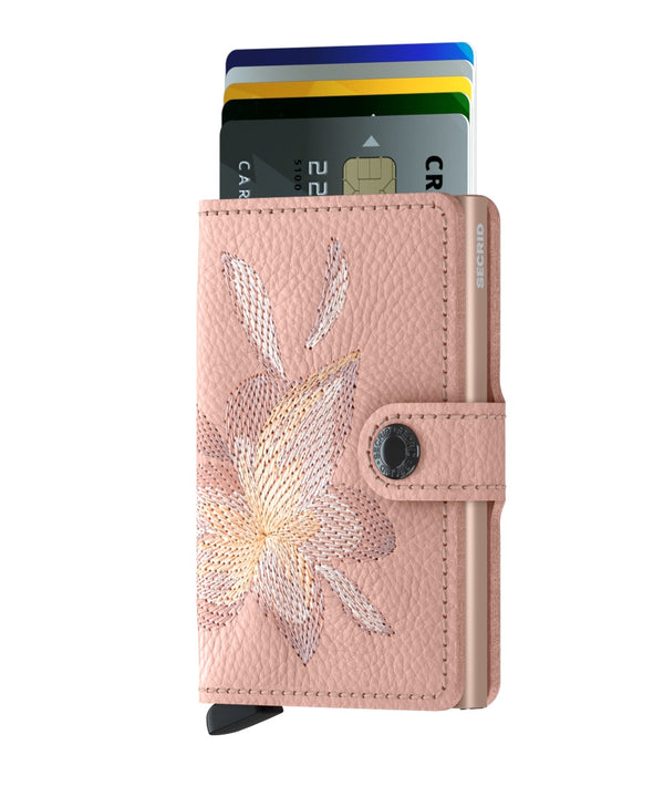 Porte cartes RFID- Miniwallet Magnolia Rose